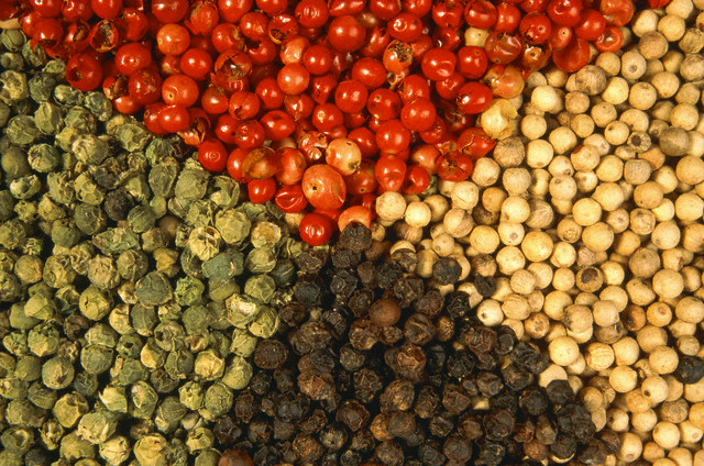 Various sorts of pepper grains --- Image by © TH-Foto/zefa/Corbis